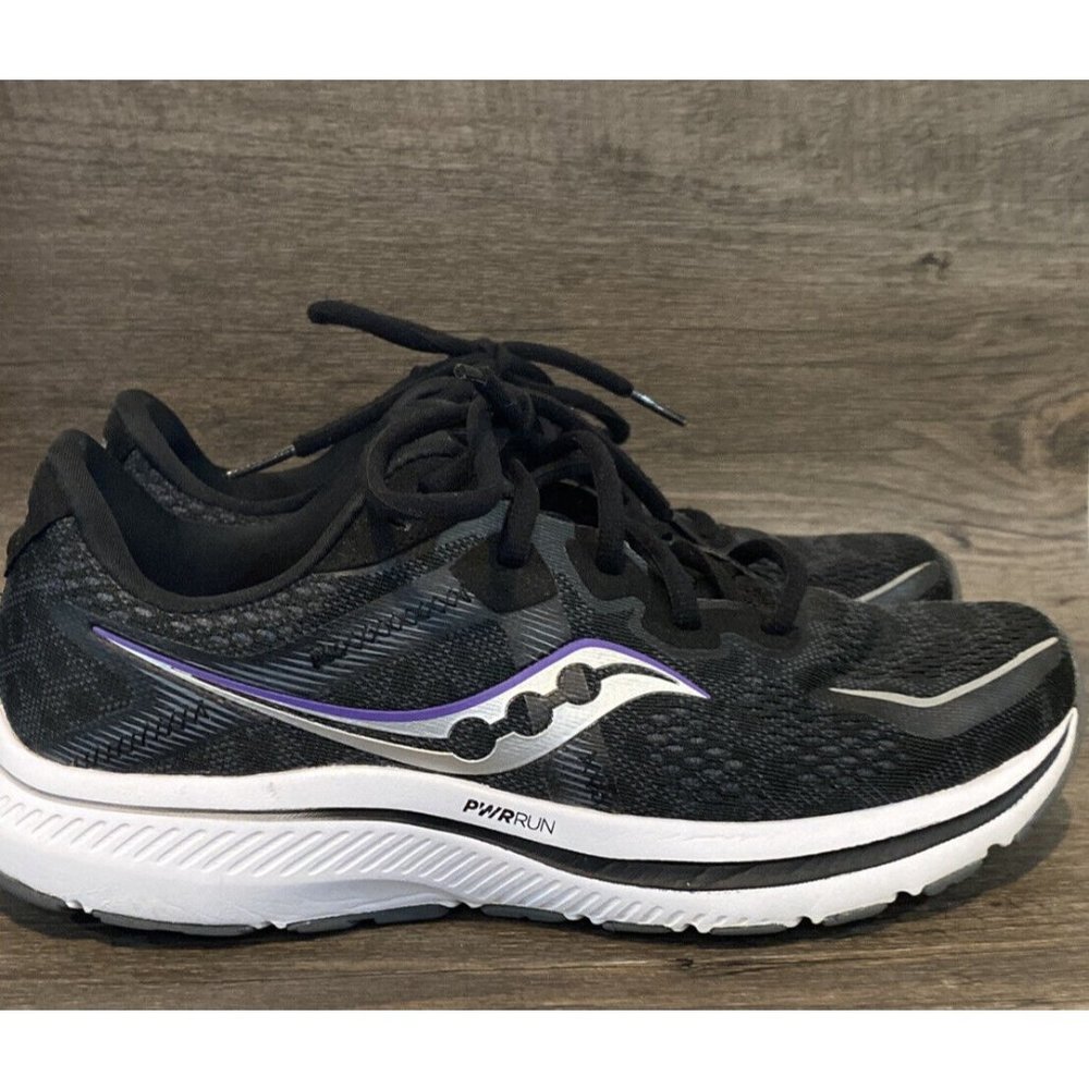 Saucony Black and White Athletic Shoes